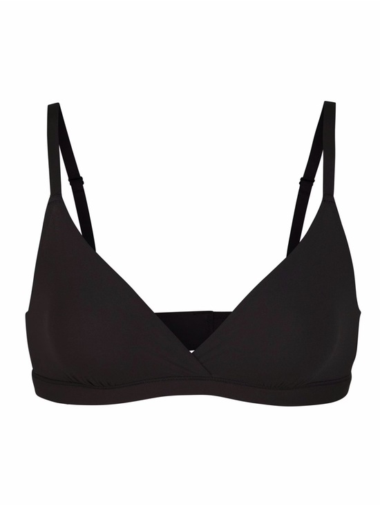 SKIMS Other - NWT SKIMS Fits Everybody Crossover Bralette Onyx Black XL